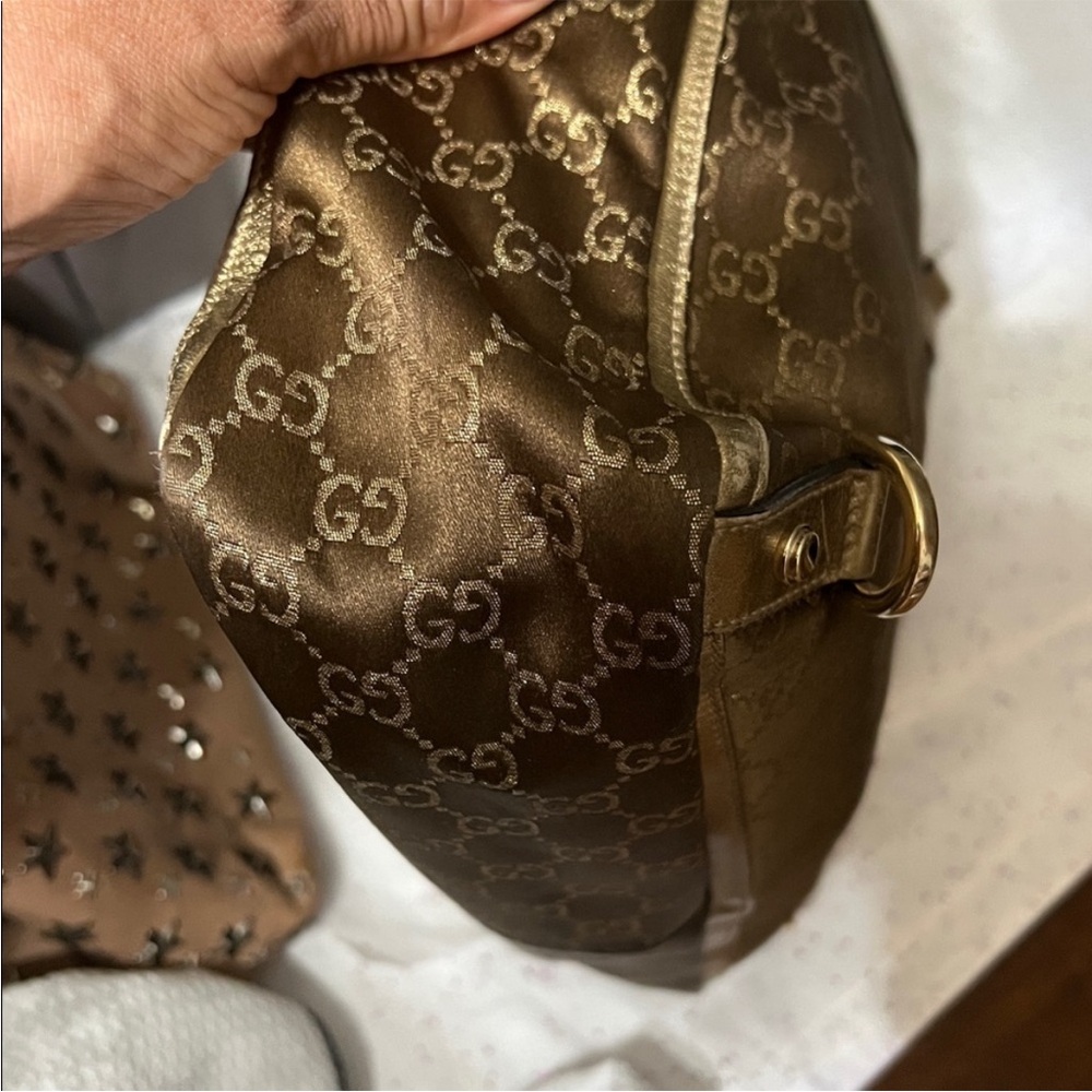 Gucci Vintage Brown and Gold Shoulder Bag - Picture 3 of 10